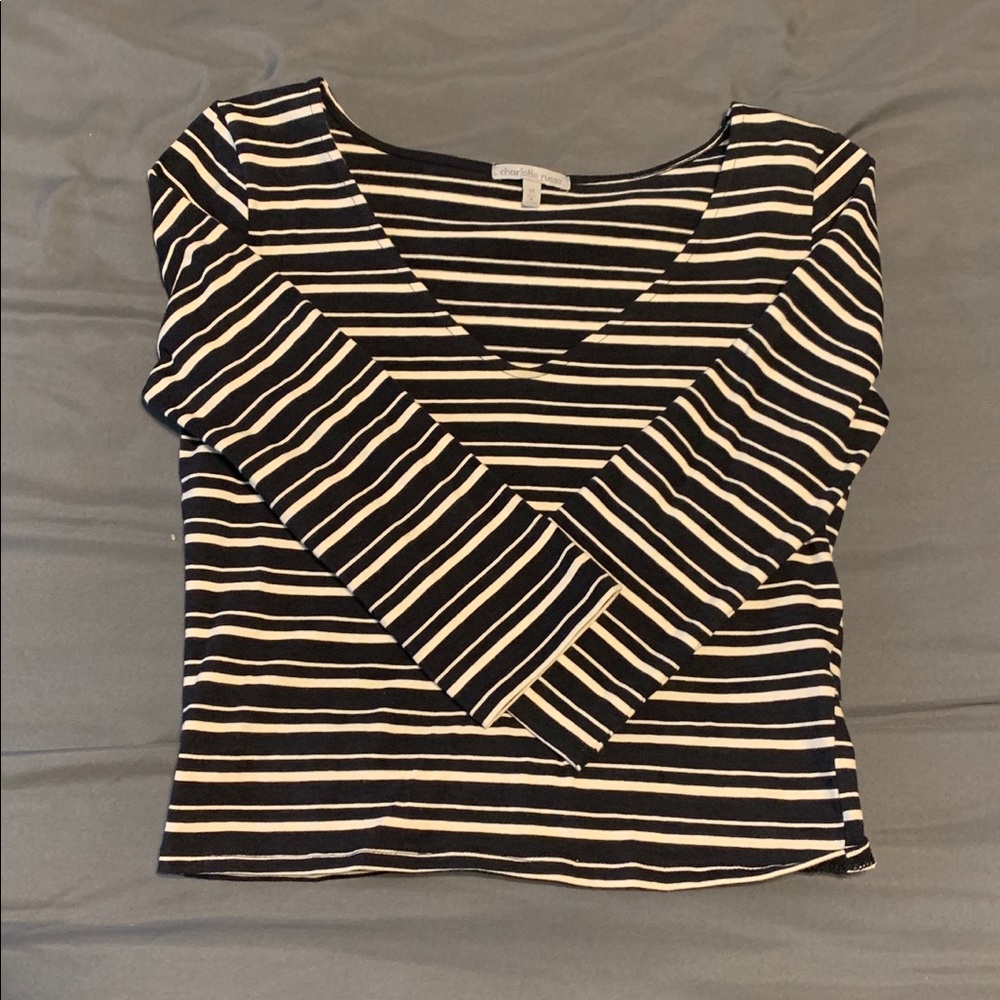 Black and white striped shirt